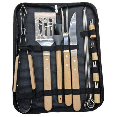 SET ESTUCHE DE ASADO x15pcs 24u｜烧烤套装 x15（24件）