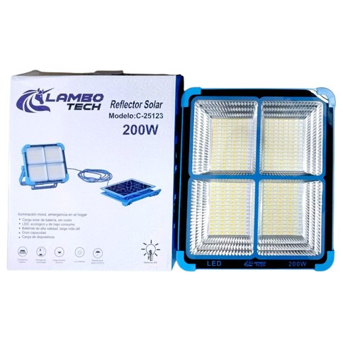REFLECTOR LED SOLAR LAMBO TECH C-25123 200w 10u｜LAMBO TECH 太阳能 LED 反射器 C-25123 200W（10件）