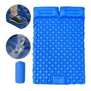 COLCHONETA INFLABLE 2 PLAZAS CAMPING 5negro 3azul 3verde 3verde claro 2rosa 16u｜双人充气露营床垫 5个黑色 3个蓝色 3个绿色 3个浅绿色 2个粉色（16件）