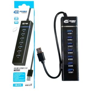 HUB USB3.0 7 PUERTOS 5Gbps LAMBO TECH USB-07 300u｜LAMBO TECH USB-07 7口USB 3.0集线器 5Gbps（300件）