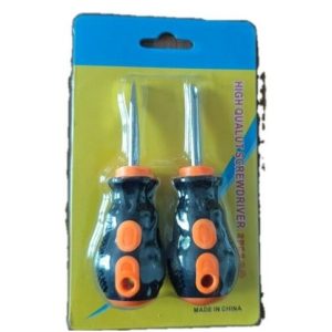 SET DE DESTORNILLADORES CORTO Philips y Plano 10.5cm x2pcs 240u｜短螺丝刀套装（十字和一字，10.5厘米 x 2支（240件）