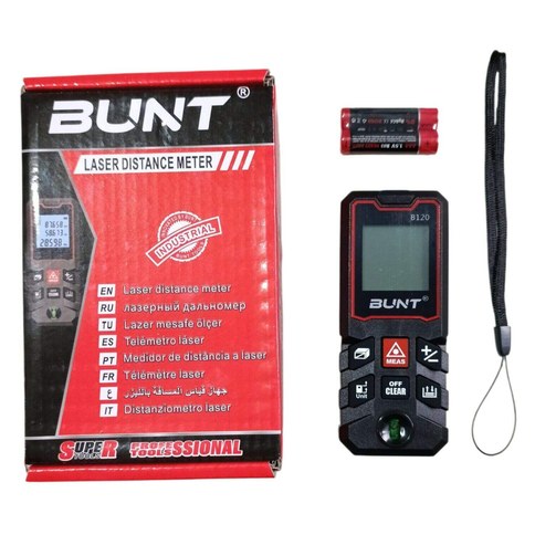METRO MEDIDOR DE DISTANCIA LASER BUNT 120m 100u｜BUNT 120米激光测距仪（100件）