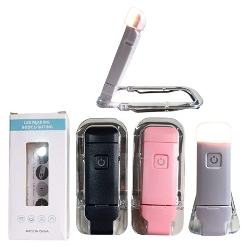 LUZ LED DE LECTURA c/CLIP PORTATIL RECARGABLE 200u｜带夹子的可充电便携式LED阅读灯（200件）
