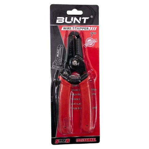 PINZA ALICATE PELACABLES 7" BUNT 150u｜BUNT 7英寸剥线钳（150件）