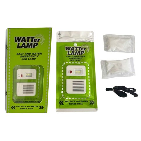 LUZ DE EMERGENCIA PORTATIL a BASE DE AGUA y SAL WATTER LAMP 160u｜便携式水/盐水应急灯（160件）