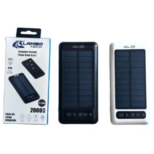 CARGADOR PORTATIL POWER BANK SOLAR 4en1 LAMBO TECH LT-2548 20000mAh 100u｜LAMBO TECH LT-2548 四合一太阳能移动电源 20000mAh 便携式充电器（100件）