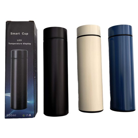 TERMO INTELIGENTE c/VISOR LED DE TEMPERATURA 500ml 50u｜500ml 智能保温瓶，带 LED 温度显示（50件）