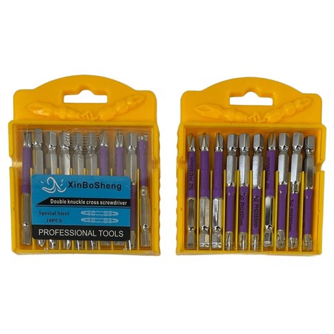 DESTORNILLADOR DOBLE PUNTA MAGNETICO PHILLIPS PH2 65mm x10pcs 200u｜磁性十字螺丝刀（PH2，65 毫米，10 件套（200件）