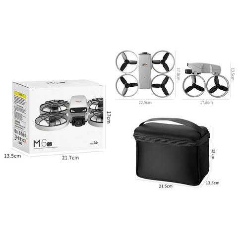 DRON M6S CAMARA DUAL CONTROL REMOTO CON VISOR 24u｜M6S无人机，配备双摄像头、遥控器和显示屏（24件）
