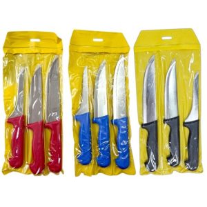 SET CUCHILLOS DE COCINA 5" 6" 7" GF-03 x3pcs 72u｜厨房刀具套装（5英寸、6英寸、7英寸 GF-03 x3件）（72件）