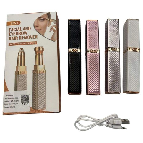 DEPILADORA FACIAL FEMENINA ELECTRICA 2en1 DIAMANTE LT-25D06 RECARGABLE DESARMADA 200u｜Diamond LT-25D06 二合一电动面部脱毛器（可充电，未组装（200件）