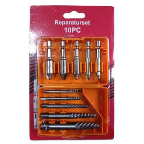 KI EXTRACTOR DE TORNILLOS x10pcs 100u｜KI 螺丝取出器（10 件套（100件）