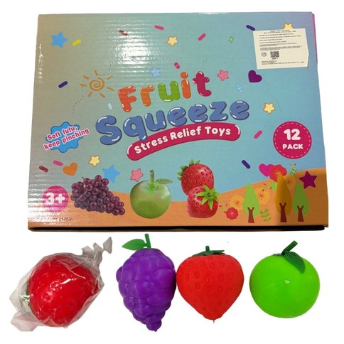 SQUISHY FRUTAS 3modelos 288u｜水果软萌玩具（3款）（288件）