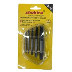 KI EXTRACTOR DE TORNILLOS SHAKIRA 3-19mm x5pcs 100u｜KI SHAKIRA螺丝取出器 3-19毫米 x5个（100件）