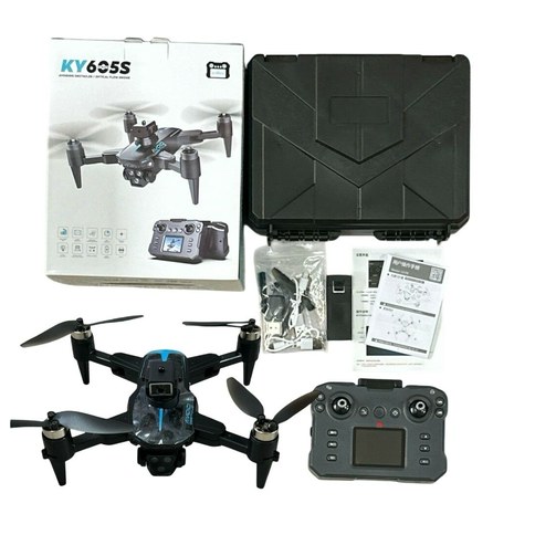 DRON KY605S CAMARA DUAL LUZ LED EVITA OBSTACULOS CONTROL REMOTO c/VISOR 24u｜KY605S 双摄像头 LED 灯无人机（带避障功能、遥控器和显示屏）24架（24件）