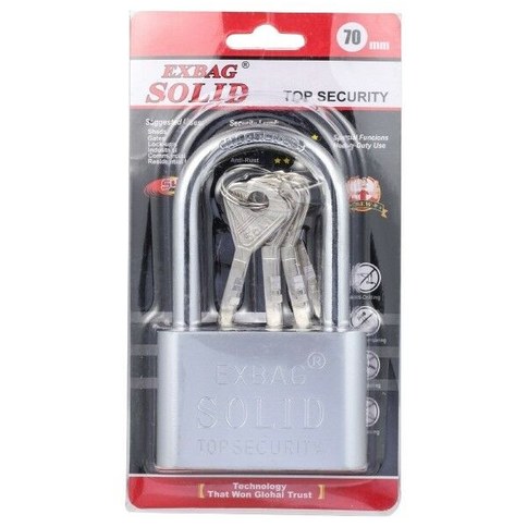 CANDADO SOLID ARCO LARGO 30mm 144u｜实心长锁钩 30mm（144件）