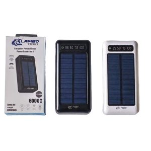 CARGADOR PORTATIL POWER BANK SOLAR LAMBO TECH LT-2555 60000mAh 40u｜Lambo Tech LT-2555 60000mAh太阳能移动电源（40件）