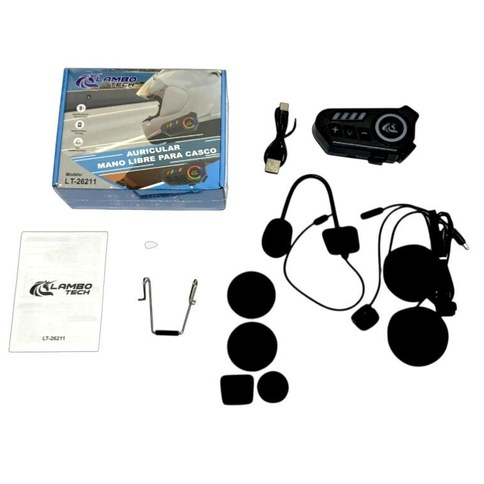 AURICULAR BLUETOOH p/CASCO LAMBO TECH LT-26211 100u｜Lambo Tech LT-26211 头盔蓝牙耳机（100件）