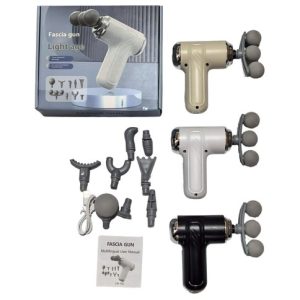 PISTOLA MASAJEADORA 9 CABEZALES LM-130 RECARGABLE 30u｜可充电按摩枪，带9个按摩头，LM-130（30件）