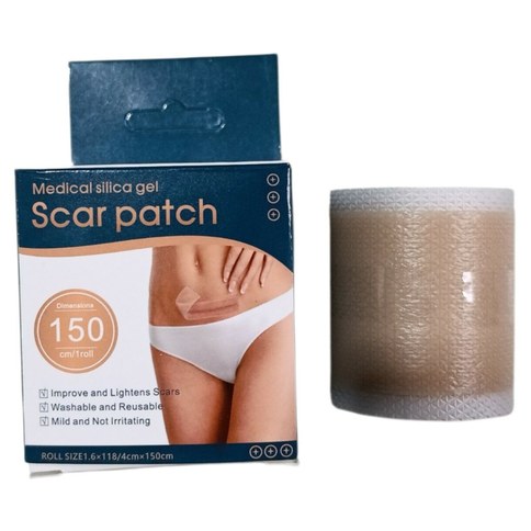 CINTA DE SILICONA p/CICATRICES HONS MEDICAL REUTILIZABLE 150cm 200u｜HONS MEDICAL 可重复使用硅胶疤痕胶带 150cm（200件）