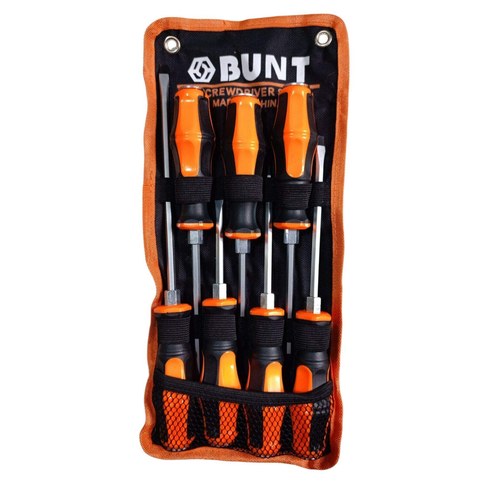 KIT DESTORNILLADOR DE GOLPE MAGNETICO BUNT x7pcs 40u｜BUNT 磁性冲击螺丝刀套装，7 件套（40件）