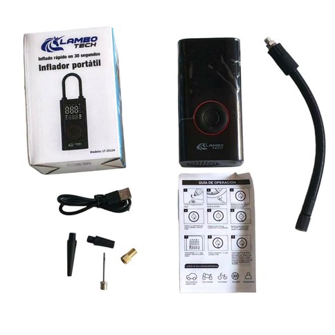 INFLADOR PORTATIL COMPRESOR DE AIRE LAMBO TECH LT-25104 40u｜LAMBO TECH LT-25104 便携式空气压缩机（40件）