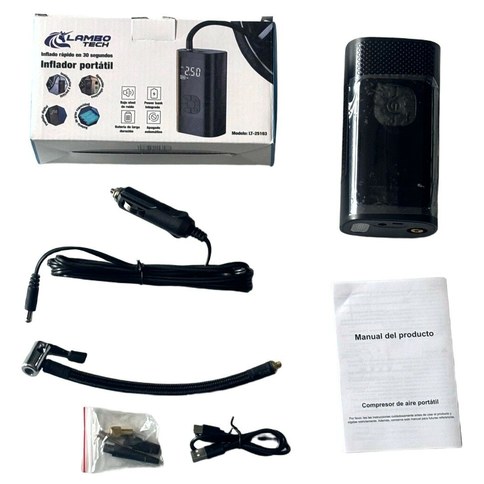 INFLADOR PORTATIL COMPRESOR DE AIRE LAMBO TECH LT-25103 40u｜LAMBO TECH LT-25103 便携式空气压缩机（40件）