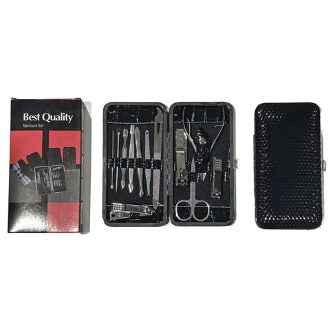 SET MANICURA PEDICURA c/ESTUCHE x12pcs 120u｜美甲美足套装（含收纳盒）x12件（120件）