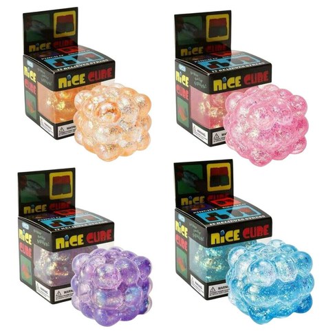 SQUISHY CUBO GLITTER 5cm 144u｜闪光方块软萌玩具 5厘米（144件）