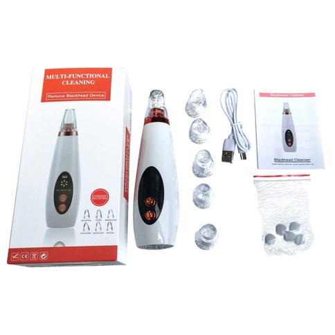 EXTRACTOR DE PUNTOS NEGROS LIMPIEZA FACIAL RECARGABLE 100u｜可充电式面部清洁黑头仪（100件）