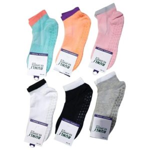 MEDIA SOQUETE DEPORTIVO ANTIDESLIZANTE YOGA PILATE 6colores TALLE MUJER 36-40 1200u｜防滑运动袜，适用于瑜伽和普拉提，6种颜色可选，女款尺码36-40（1200件）