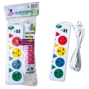 ZAPATILLA ALARGUE 774U-2M 4 TOMAS + 2 USB + 1 TipoC 40u｜774U-2M插线板，4插位、2个USB接口及1个Type-C接口，2米（40件）