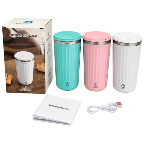 TAZA MEZCLADORA DE CAFE 1562 AUTOMATICA TERMICA MAGNETICA RECARGABLE 60u｜1562型自动磁吸式可充电咖啡搅拌杯（60件）