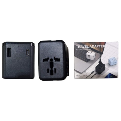 ADAPTADOR ENCHUFE UNIVERSAL VIAJERO OL-A10-1A1C USB + USB-C 100u｜OL-A10-1A1C 通用旅行插头适配器（USB + USB-C），共（100件）