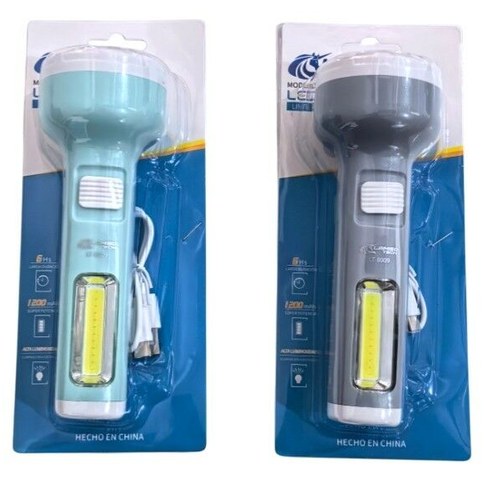 LINTERNA LED PLASTICO LAMBO TECH LT-8009 1200mAh RECARGABLE 180u｜Lambo Tech LT-8009 可充电 1200mAh 塑料 LED 手电筒（180件）