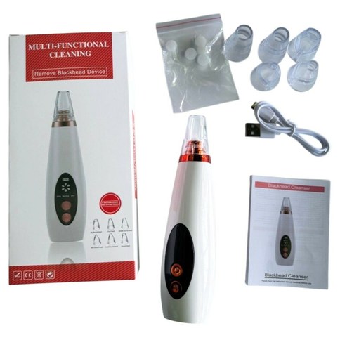 EXTRACTOR DE PUNTOS NEGROS LIMPIEZA FACIAL RECARGABLE 100u｜可充电面部清洁黑头仪（100件）