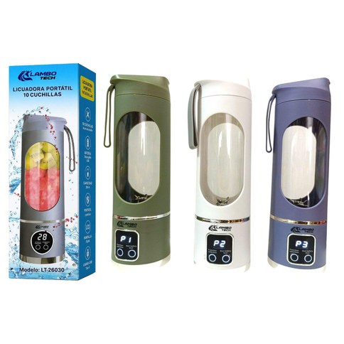 LICUADORA PORTATIL 10hojas LAMBO TECH LT-26030 50u｜LAMBO TECH LT-26030 便携式搅拌机，10刀片（50件）