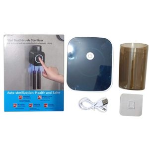 PORTACEPILLO DUAL CON ESTERILIZADOR UV JX-5589 80u｜JX-5589 双头牙刷架，带紫外线消毒器（80件）