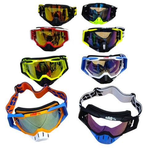 ANTIFAZ MOTOCROSS ESPEJADO & TRANSPARENTE 100u｜镜面透明越野摩托车面罩（100件）