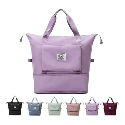 BOLSA DE VIAJE c/BOLSILLO MULTIUSO EXPANDIBLE PLEGABLE 100u｜可扩展折叠旅行包，带多功能口袋（100件）