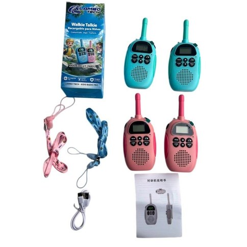 WALKIE TALKIE INFANTIL LAMBO TECH LT-26005 RECARGABLE 100u｜LAMBO TECH儿童对讲机 LT-26005 可充电（100件）