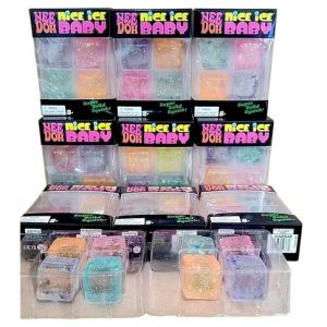 SQUISHY CUBO GLITTER 160u｜闪光立方体慢回弹玩具（160件）