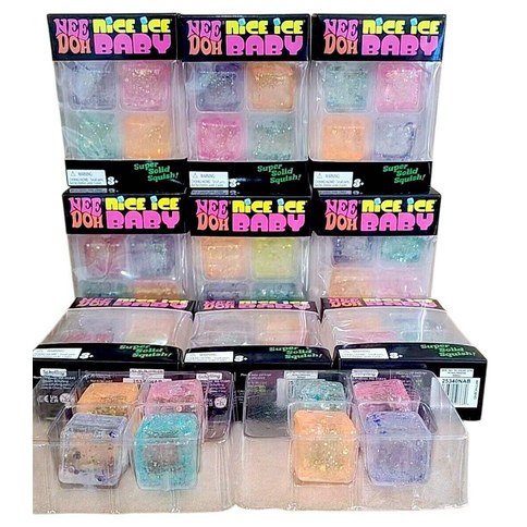 SQUISHY CUBO GLITTER 160u｜闪光立方体慢回弹玩具（160件）