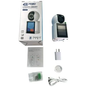CAMARA SMART CON VIDEOLLAMADA y PANTALLA HD 2.4 WiFi LAMBO TECH LT-2502 50u｜Lambo Tech LT-2502 智能摄像头，带视频通话功能和 2.4 英寸高清屏幕，支持 WiFi（50件）