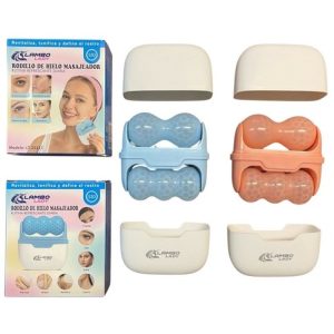 RODILLO MASAJEADOR FACIAL EN FRIO ICE ROLLER 2en1 LAMBO LADY LT-25127 200u｜LAMBO LADY LT-25127 冷敷面部按摩滚轮 2 合 1（200件）