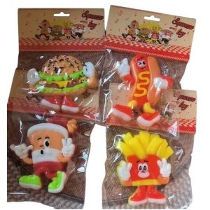 SQUISHY COMIDA RAPIDA 384u｜快餐造型软胶玩具（384件）