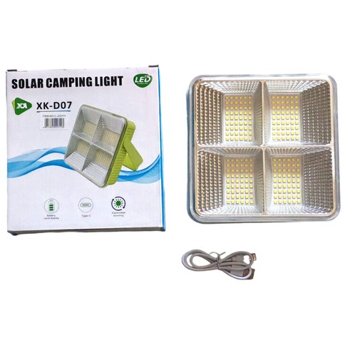 REFLECTOR LINTERNA LED SOLAR XK-D07 PORTATIL RECARGABLE 30u｜XK-D07 便携式可充电太阳能 LED 反光手电筒（30件）