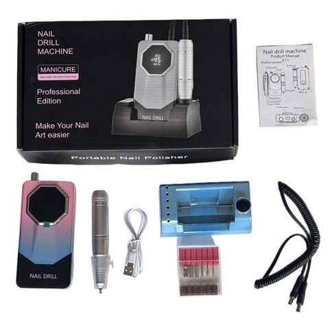 V11 TORNO PARA UÑA BICOLOR GRADIENTE RECARGABLE USB 20u｜V11 双色渐变美甲钻，USB充电（20件）