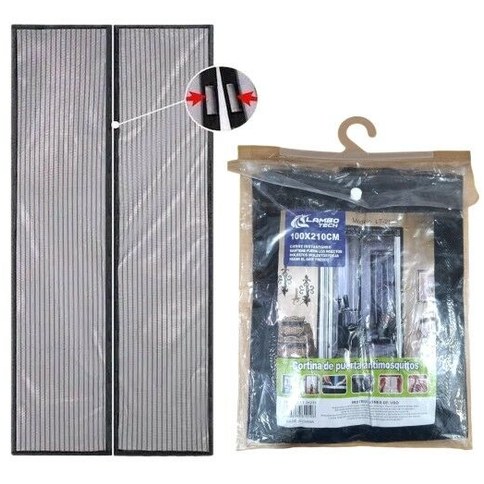 CORTINA MAGNETICA ANTIMOSQUITO MOSQUITERO LAMBO TECH LT-26235 100x210cm 120u｜Lambo Tech LT-26235 100x210厘米磁性蚊帐（120件）