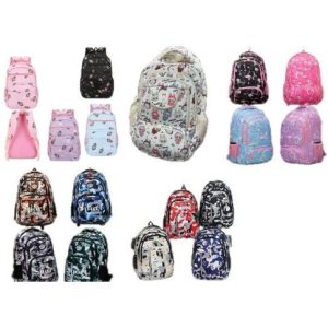 MOCHILA PERSONAJE VARIOS MODELOS SURTIDO 120u｜卡通背包，多种款式（120件）